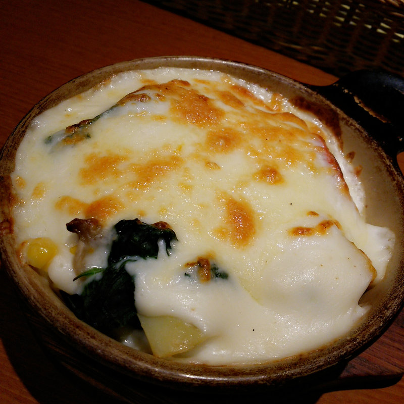 ヤサイたっぷりグラタン(ちいさなフライパン)