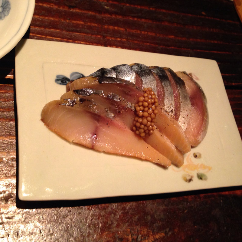 シメサバの燻製(ちろり)