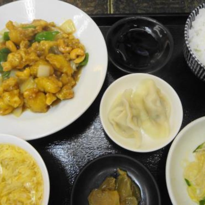 鶏肉とカシューナッツのピり辛炒め定食(楽仙樓 （楽仙楼 ラクセンロウ）)