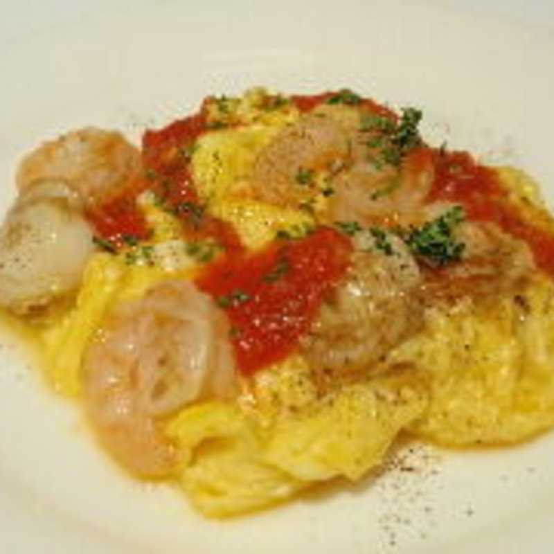 海老とホタテのふわふわスクランブル(生パスタ専門店 SPIGA 松戸店 （スピガ）)