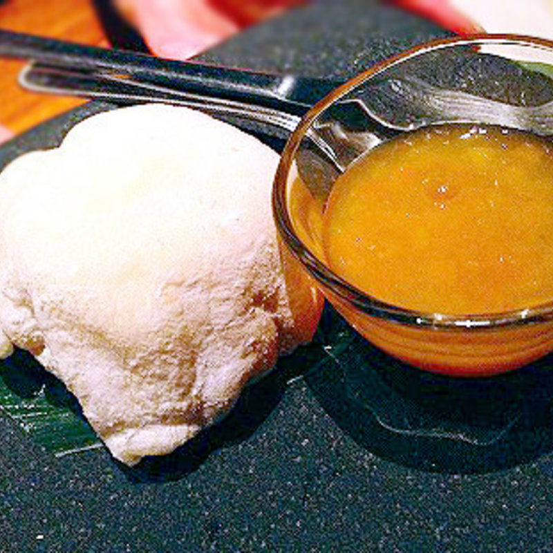 完熟マンゴーのふっくら雪見大福(Tosaka-na Dining Gosso 武蔵小杉店)