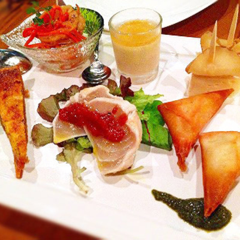 本日のタパスの盛り合わせ6種(ガーデンレストラン オールデイ ダイニング)