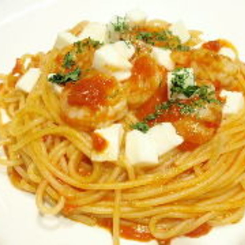 海老とモッツァレラチーズのバジルの香り(生パスタ専門店 SPIGA 松戸店 （スピガ）)
