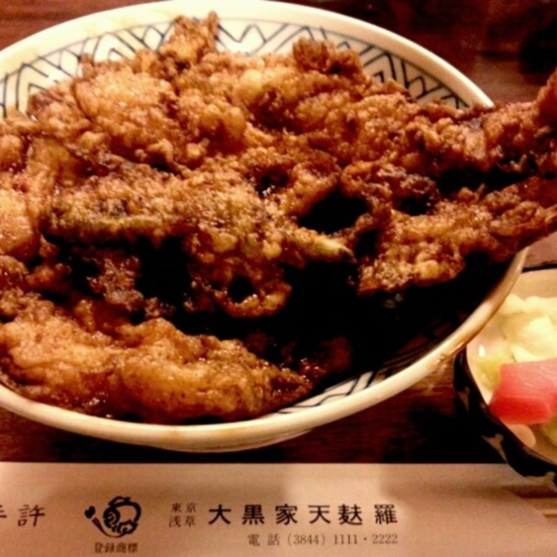 天丼（えび2本、かき揚げ1本)