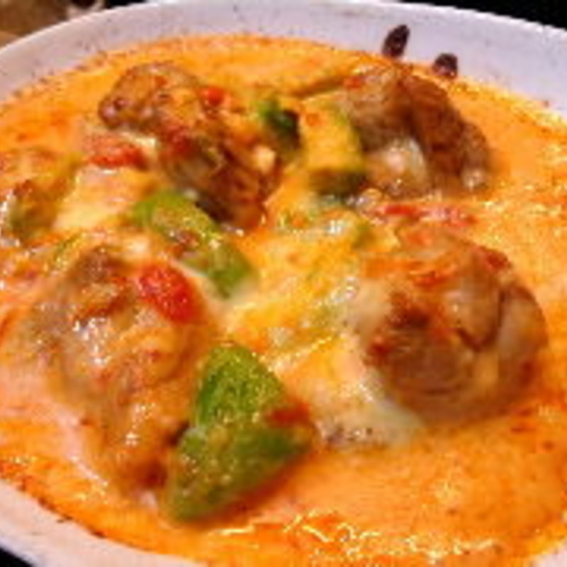 鶏肉とアボカドのグラタン(食楽旨い肴)