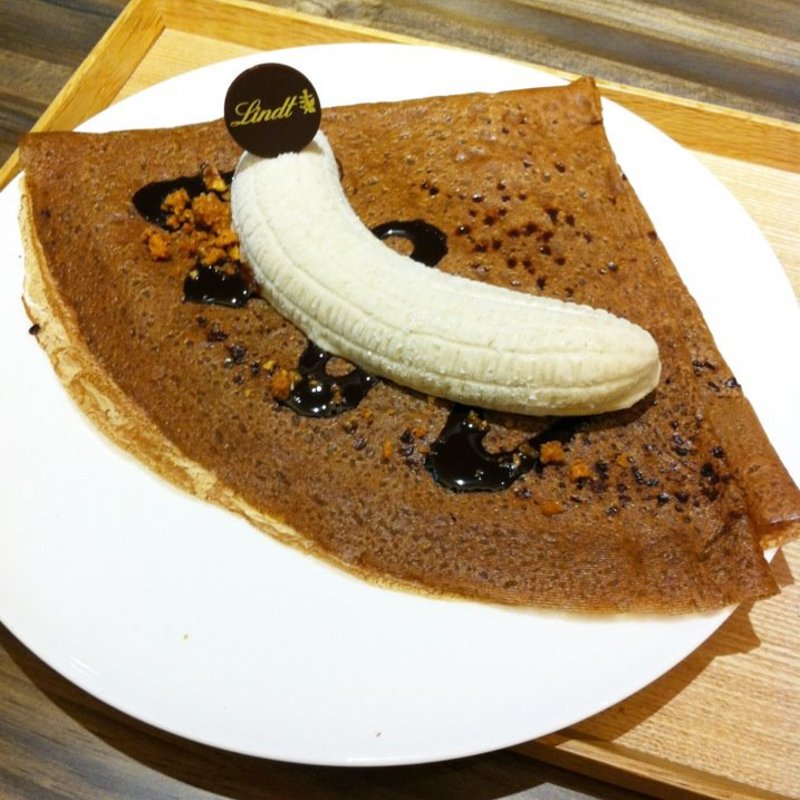 リンツ・ショコラクレープ －　ショコラバナーヌ(リンツ ショコラ カフェ 自由ヶ丘店)