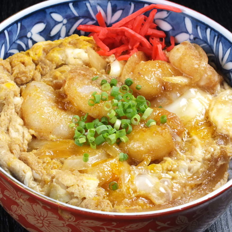 海老たま丼(くつろぎや)