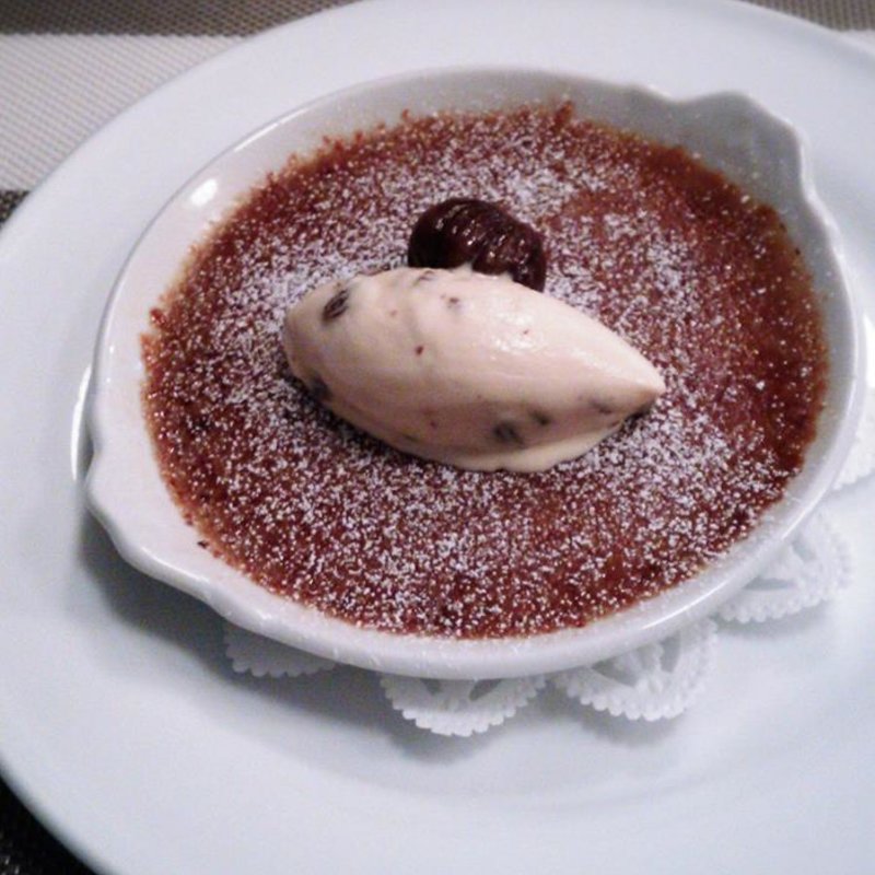 栗のクレームブリュレ(フレンチ和牛赤身肉QUNIOMI(クニオミ) レストラン 恵比寿)