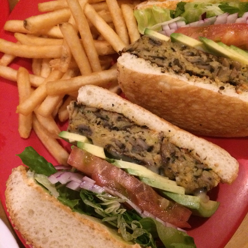 マッシュルームベジタブルバーガー(ババ・ガンプ・シュリンプ 大阪)