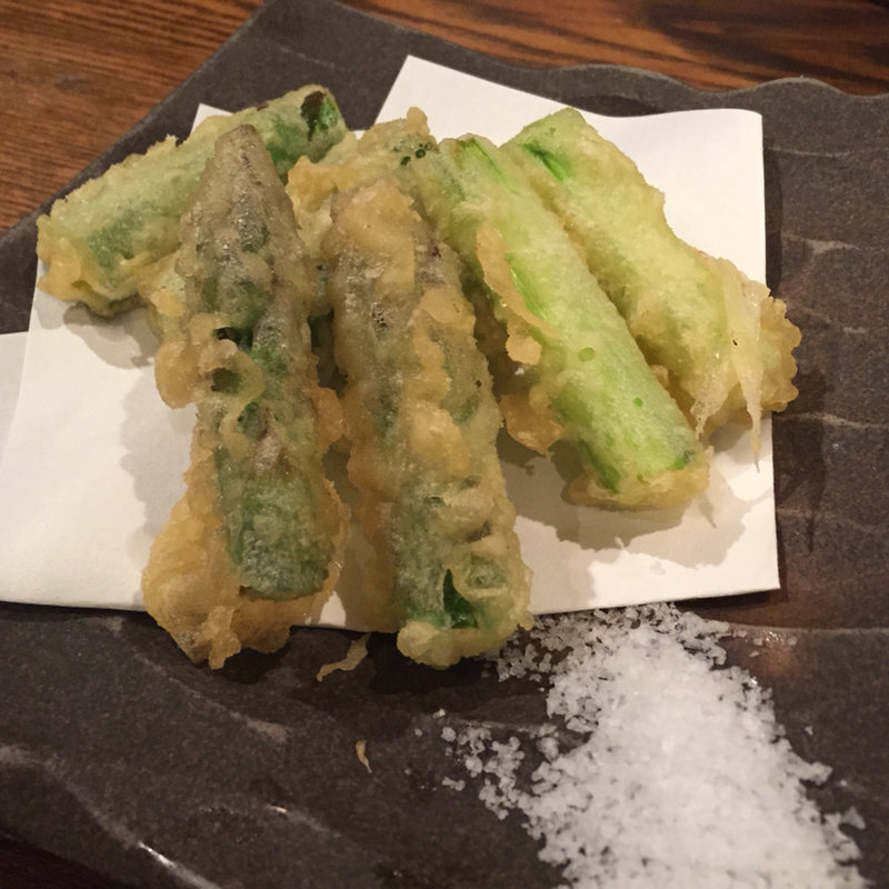 泉州産 アスパラ天ぷら(日本酒とお魚きっちん　祐星 )