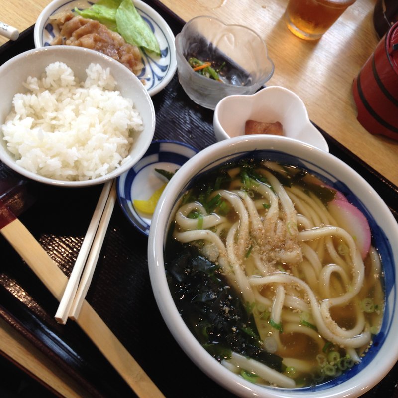 かけうどんセット(ランチ)(手打うどん 西村)