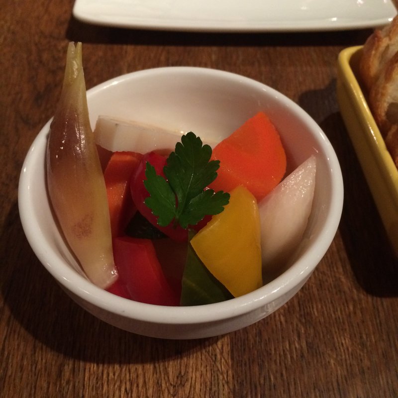 ごろごろ野菜のピクルス(フォアグラバル asile Jaune(アジルジョーヌ))