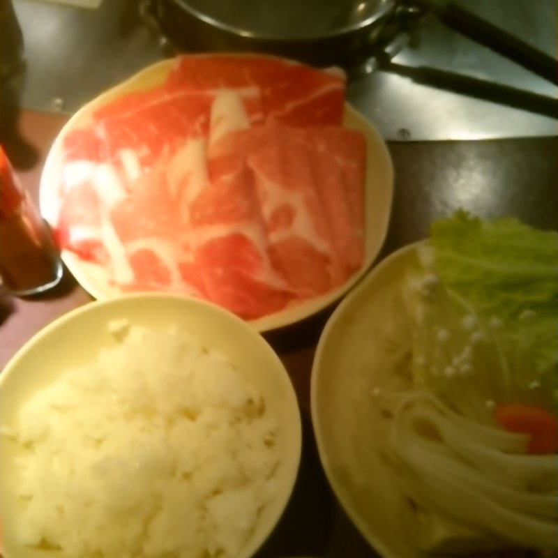 豚・牛盛り合わせ定食シングル(ランチ)(しゃぶしゃぶぐるまん 大阪梅田店)