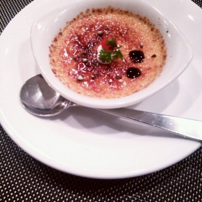 フォアグラのクリームブリュレ(Les mariages de GAKU)