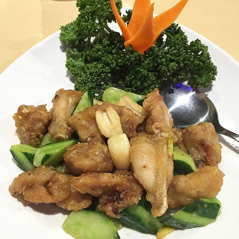 かえるときゅうり炒め(全家福 目黒店)