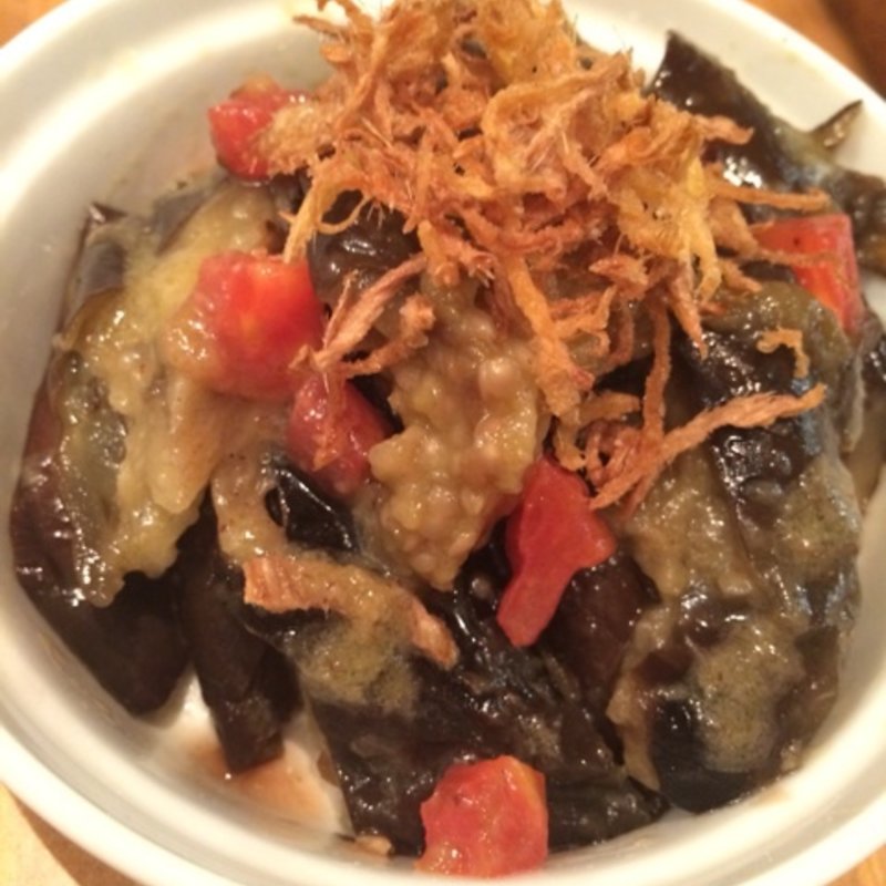 茄子の煮浸し ジンジャーフリット(ラ・テール・メゾン （la Terre maison）)