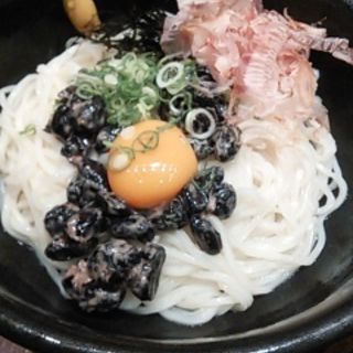 丹波黒豆 納豆のおうどん(おいしいおうどん つるとんたん BIS TOKYO)
