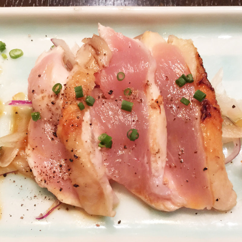 胸肉たたき(鳥焼 笹や)