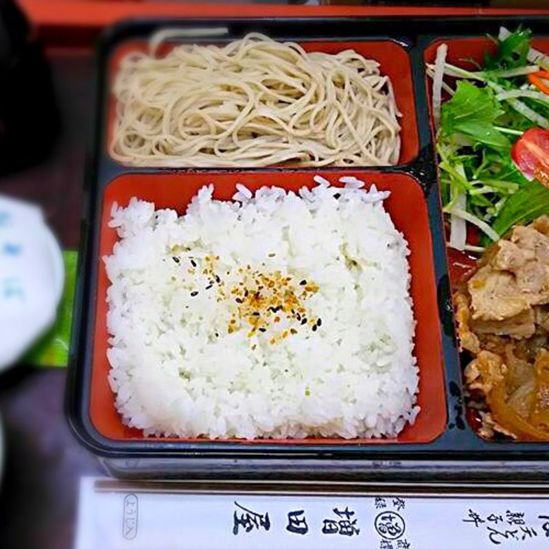 生姜焼きと蕎麦のセット(松右ェ門)