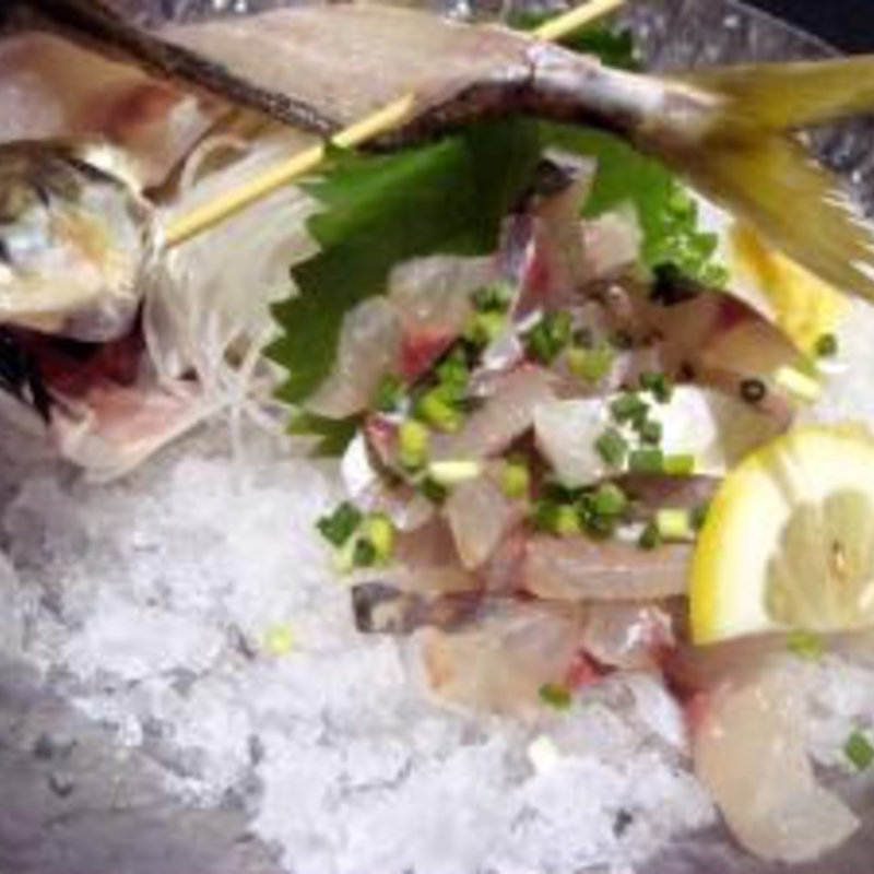 アジのたたき(釣船茶屋 ざうお 新宿店)