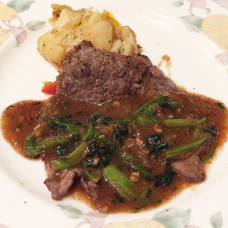 牛肉の香味ソース焼きランチセット