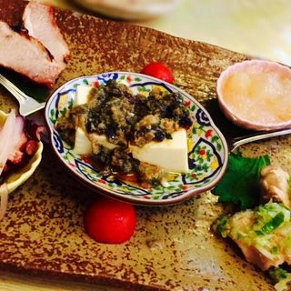 お昼の贅沢セット(広東料理処 お好み焼 千代)