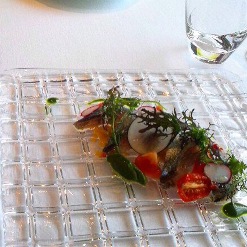 サンマの前菜(バジルソースがけ)(ラ ローザ デル ヴィニェート （LA ROSA DEL VIGNETO）)