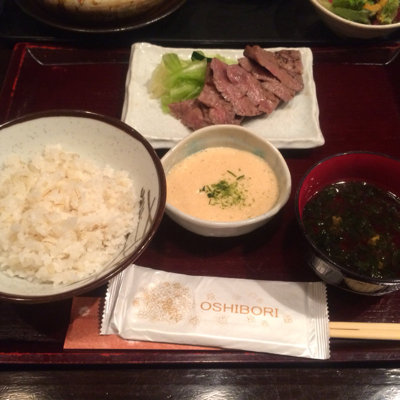 焼き定食、単品とろろ(佐助)