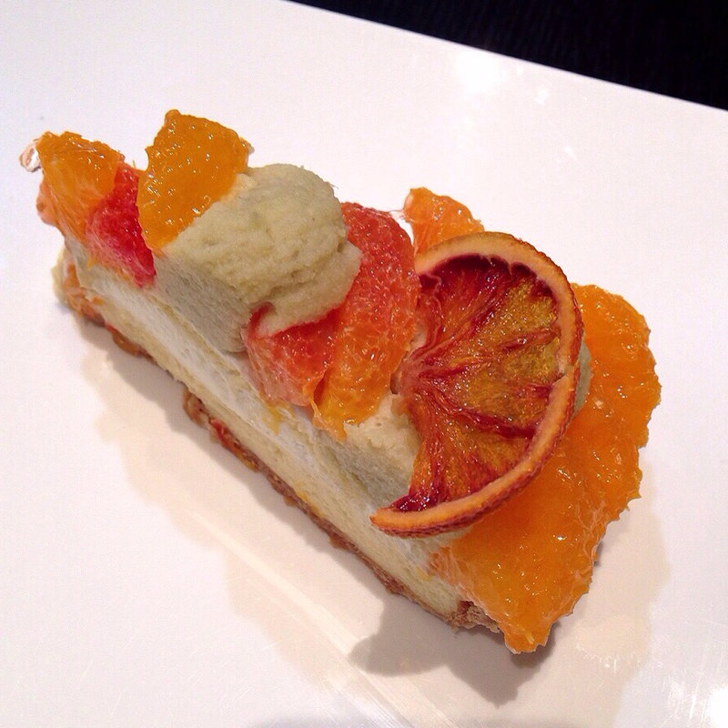 オレンジのタルト(カフェコムサ 新宿コムサストア店)