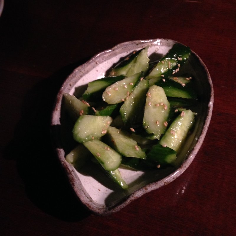 ざくざくきゅうり漬け(かくれが酒房けんぞう)