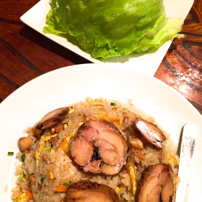 さっぱりチャーハンのレタス包み(媽媽厨房)