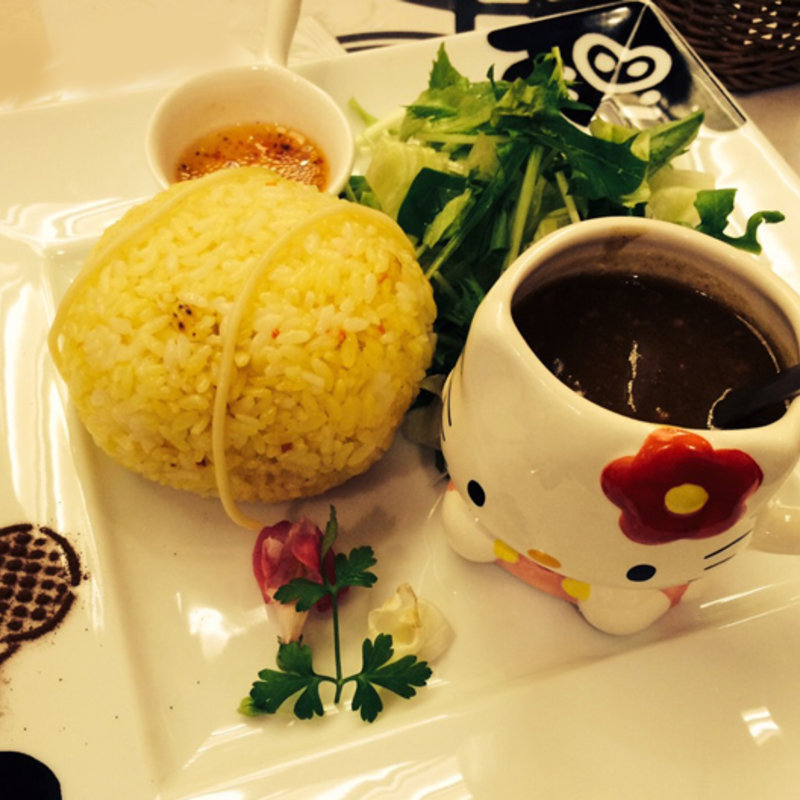 キティとBooBoの対戦ひき肉カレー(BooBo Cafe （【旧店名 TBSプラザ喫茶】）)