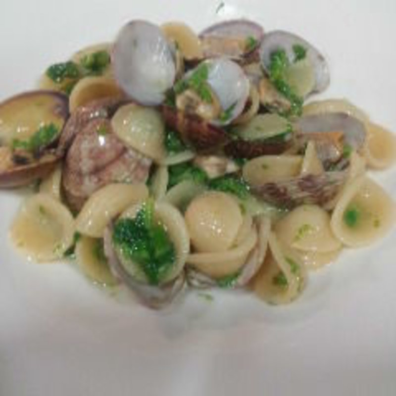 浅蜊と菜花とからすみのオレキエッテ(ラ・アーニー・マリス)