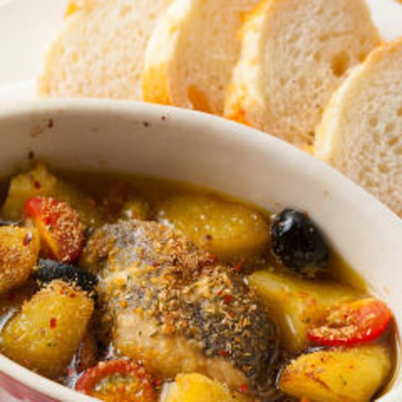 鱈とジャガイモのアヒージョ(生ハム食べ放題のお店イタリアンバルCafeMiele)