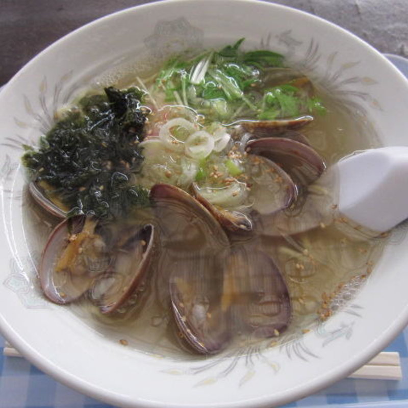 あさりラーメン(竹内商店 （アクアわくわく市場内）)