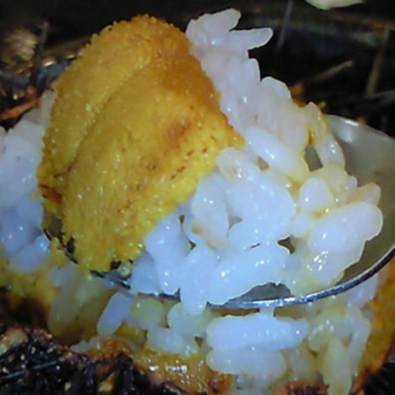 ムラサキウニのバターライス詰め焼き(すし屋の中川 玉川店)