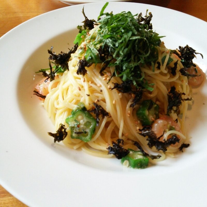 エビ塩冷製パスタ（わさび風味）(グルービー 大甕店 （Groovy）)