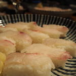 初夏の旬魚三種押し寿司