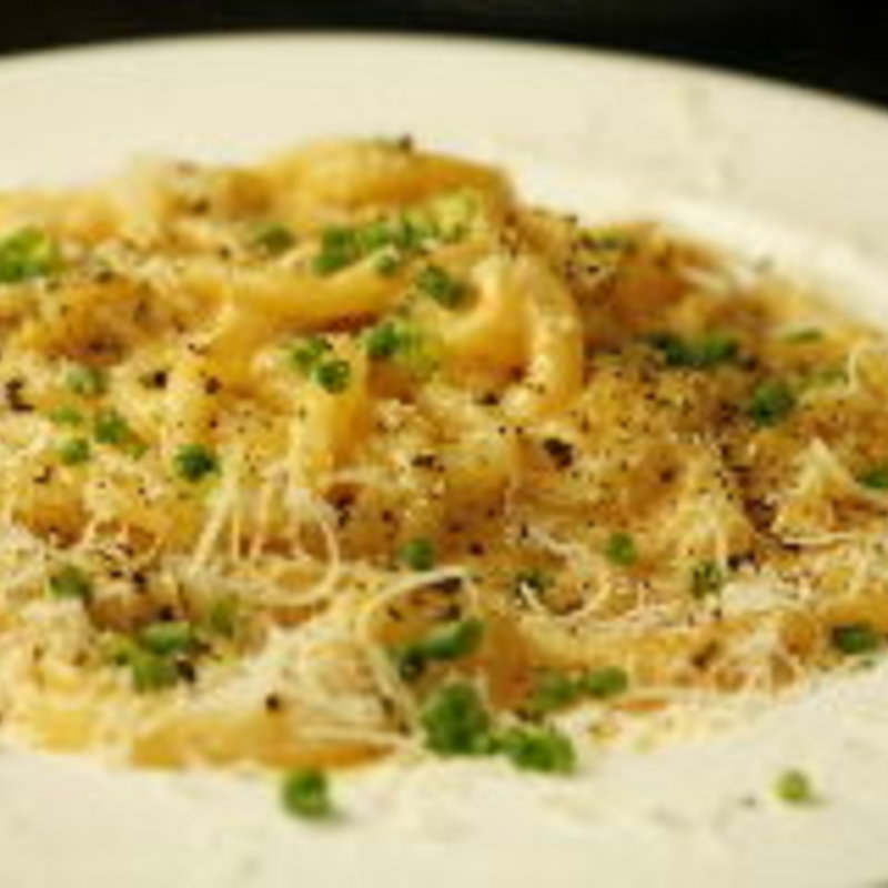 味噌と豆乳のカルボナーラうどん(炎丸 本八幡店)