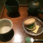 あいす最中日本茶セット(西村屋 花みかげ)