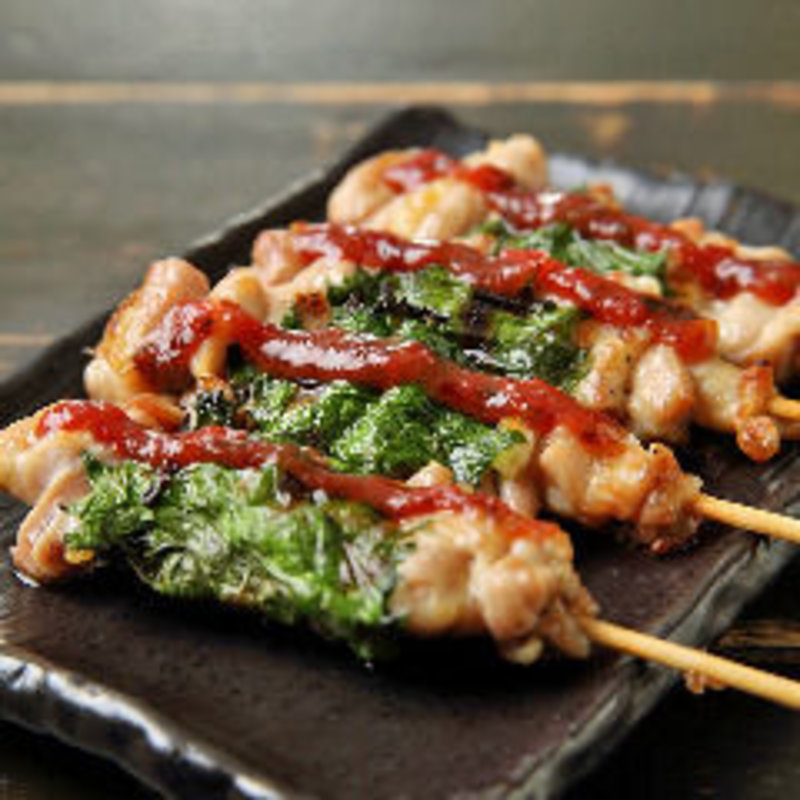 しそ巻き 梅肉のせ(心や　くふ楽 船橋店 （こころやくうらく）)