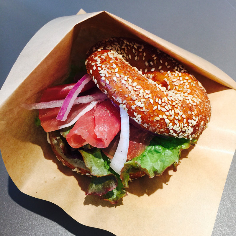 ベーグルサンド(生ハム&クリームチーズ)(マグカフェ （MUG CAFE）)