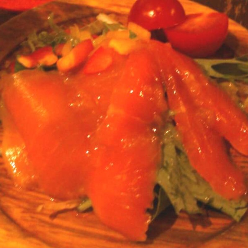 スモークサーモンのマリネ(マンザーナ （Manzana）)