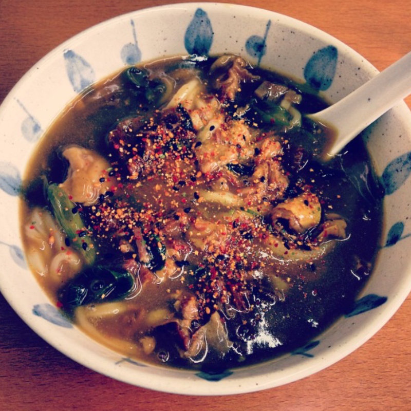 牛すじカレーうどん(やまびこ)