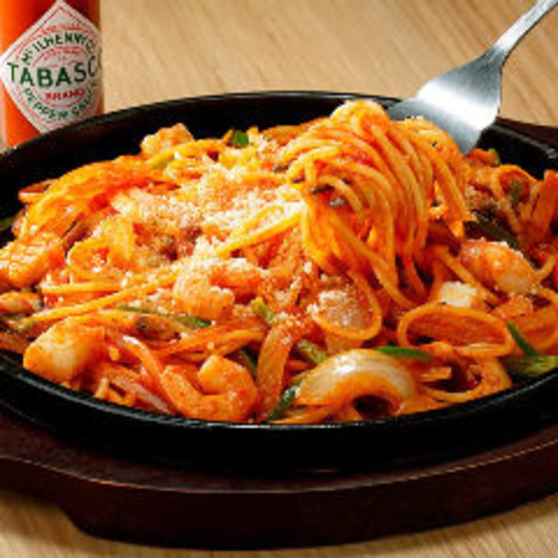 海鮮鉄板ナポリタン(いちげん 東松戸店)