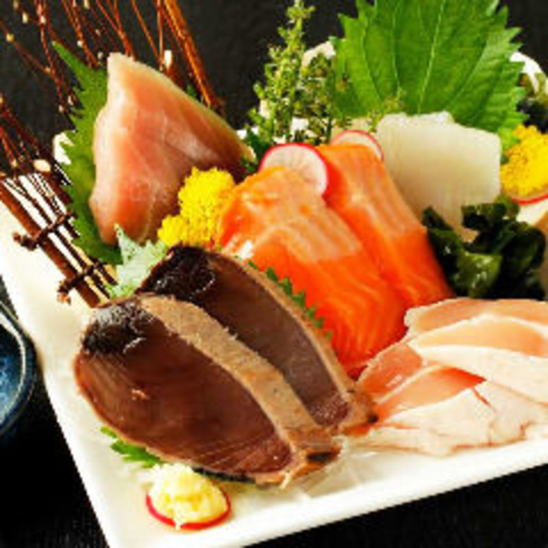 刺身五点盛り(ほろよいダイニングちどりあし （【旧店名】地鶏脚）)