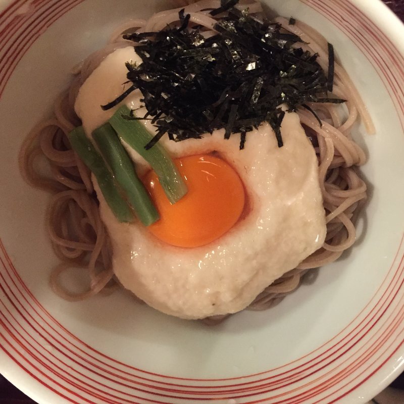 山かけそば(総本家 浪花そば)