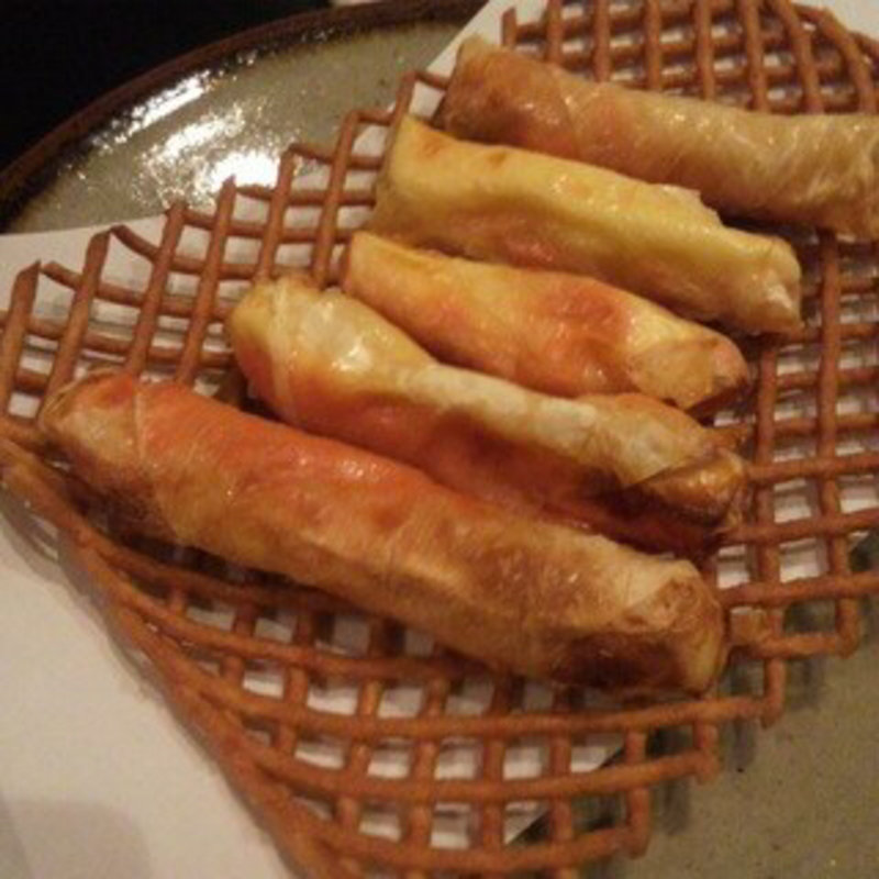 明太子とチーズの湯葉揚げ(善屋)