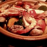 特製 海の幸と季節野菜のスチームロースト　タジン鍋