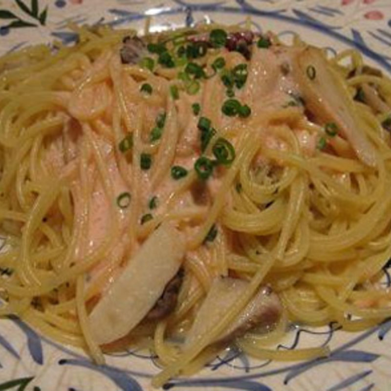 色々木の子のペペロンチーノ　明太子としそのチーズソーススパゲティ(ド・マーレ湘南 川崎店 )